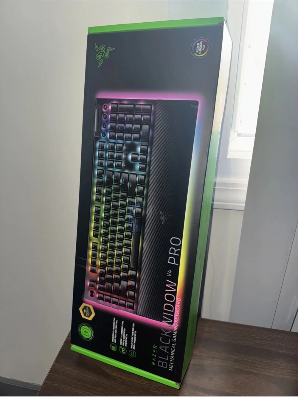 Razer BlackWidow V4 Pro Mechanical Gaming Keyboard - US English, Green Switches